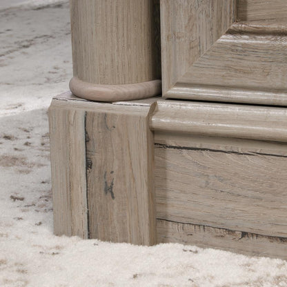 Palladia Executive Desk, Split Oak finish