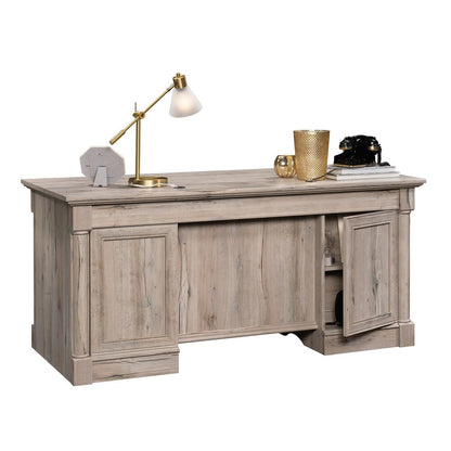 Palladia Executive Desk, Split Oak finish