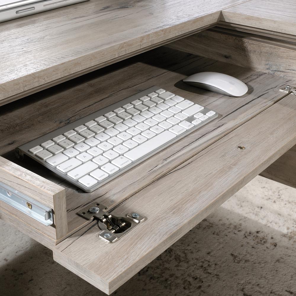 Palladia L Desk, Split Oak finish