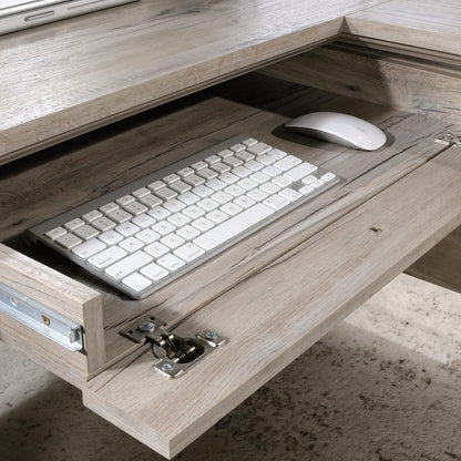 Palladia L Desk, Split Oak finish