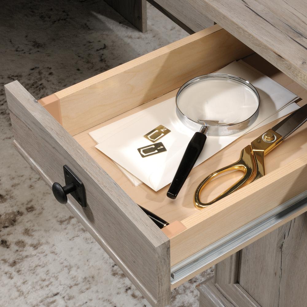 Palladia L Desk, Split Oak finish