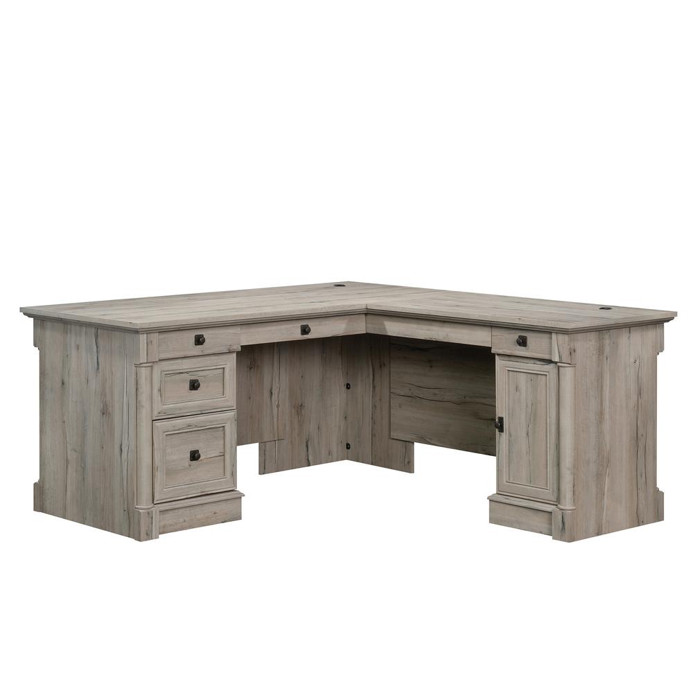 Palladia L Desk, Split Oak finish