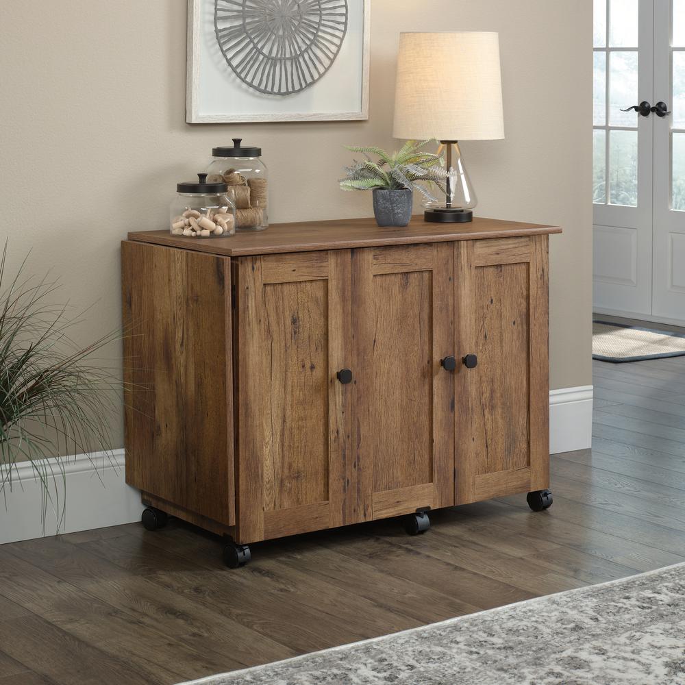 Miscellaneous Storage Craft & Hobby Storage, Vintage Oak finish