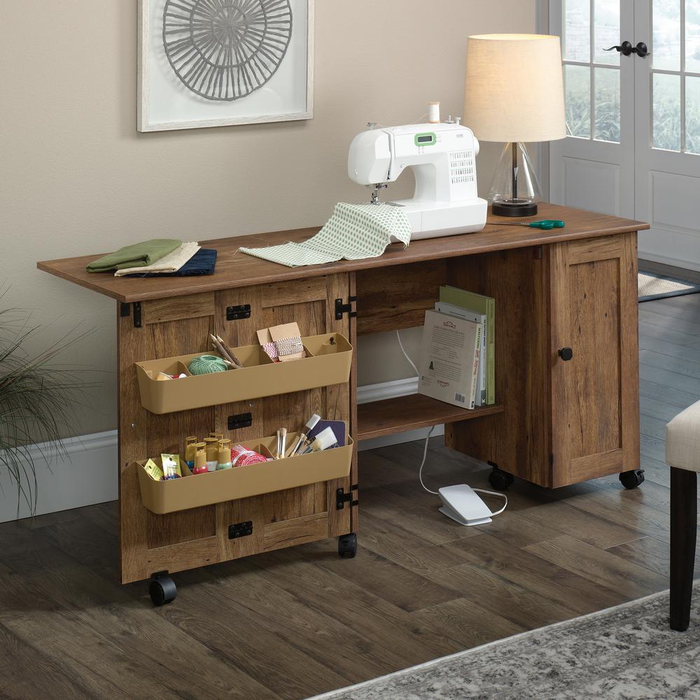 Miscellaneous Storage Craft & Hobby Storage, Vintage Oak finish