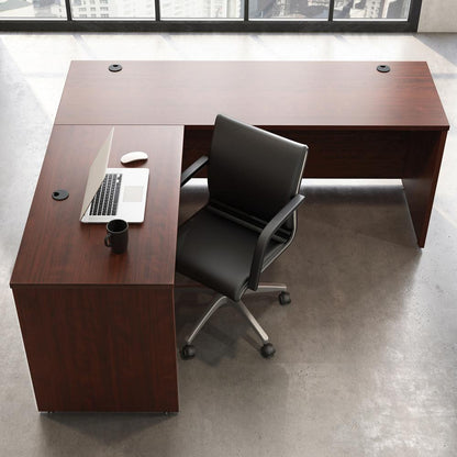 Affirm Desk Return, Classic Cherry finish