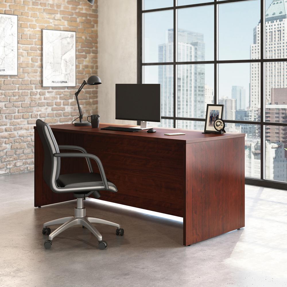 Affirm Commercial Office Desk, Classic Cherry finish