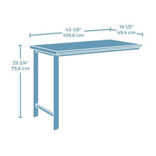 Bergen Circle Desk Return, Kiln Acacia finish