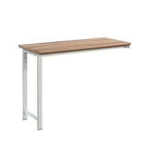 Bergen Circle Desk Return, Kiln Acacia finish