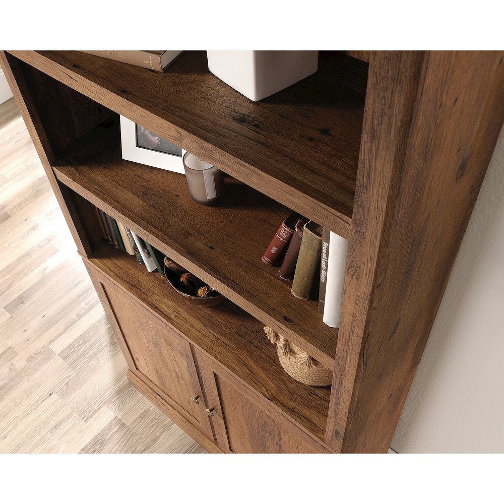 Miscellaneous Storage Library, Vintage Oak finish