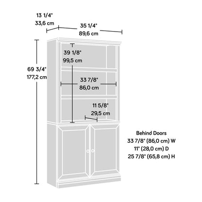 Miscellaneous Storage Library, White Plank finish