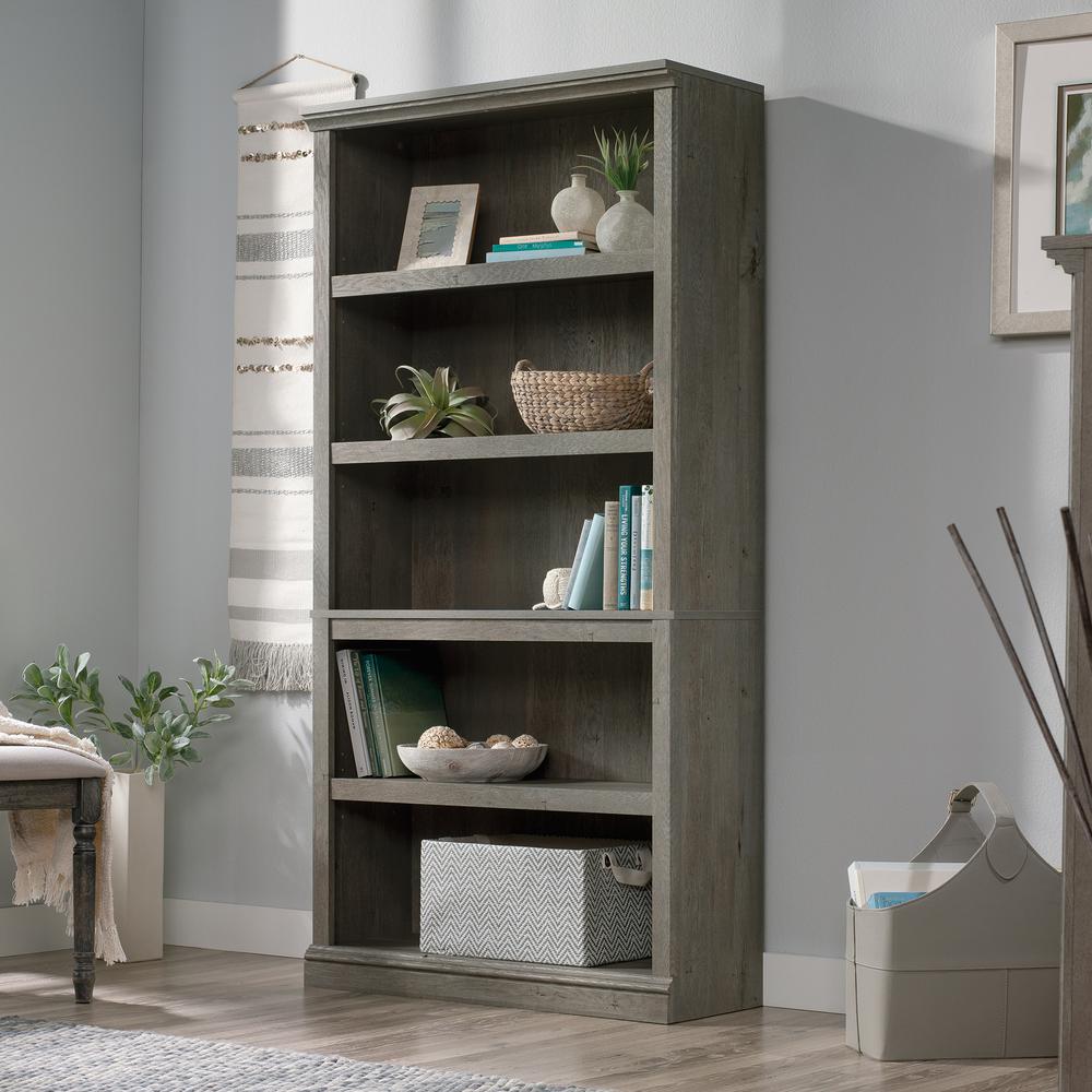 Miscellaneous Storage Bookcase, Mystic Oak finish