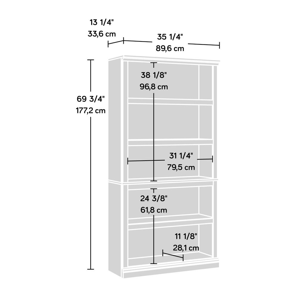 Miscellaneous Storage Bookcase, Grand Walnut finish