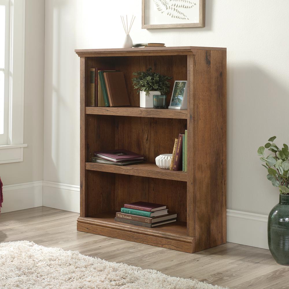 Miscellaneous Storage Bookcase, Vintage Oak finish