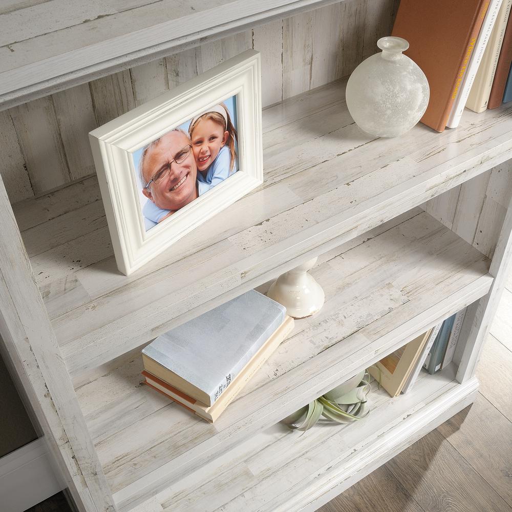 Miscellaneous Storage Bookcase, White Plank finish