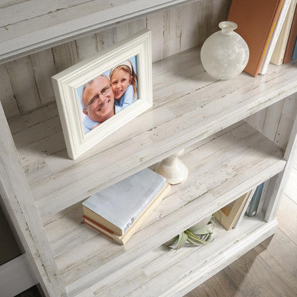 Miscellaneous Storage Bookcase, White Plank finish