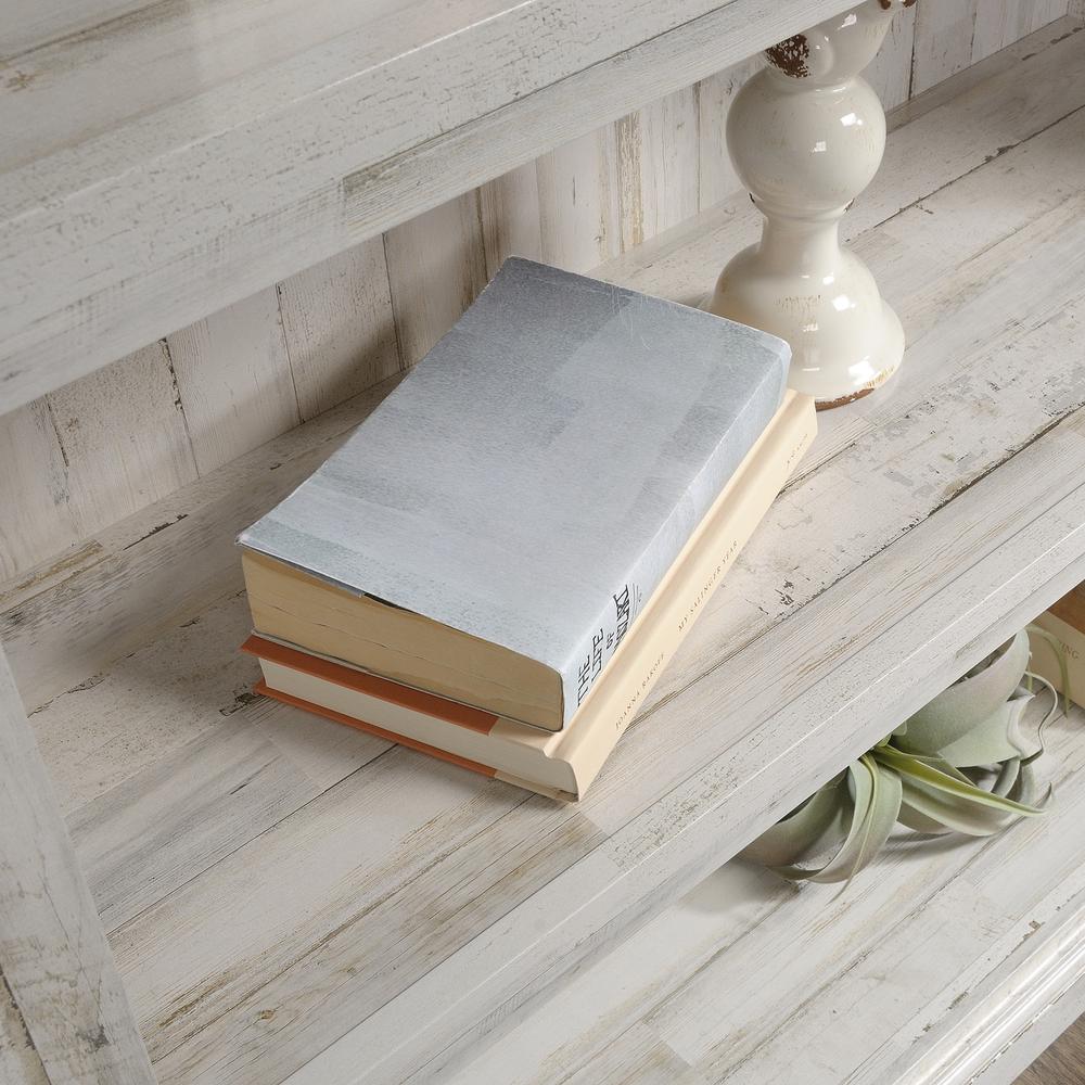 Miscellaneous Storage Bookcase, White Plank finish