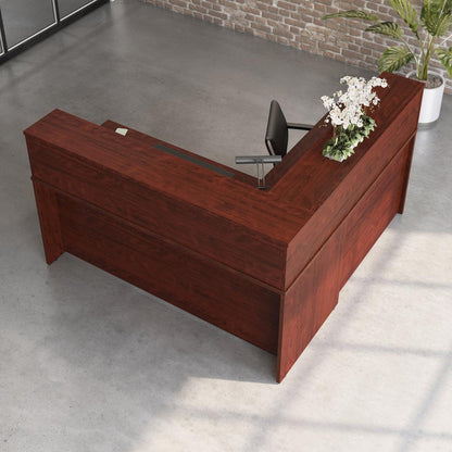 Affirm Desk Return, Classic Cherry finish