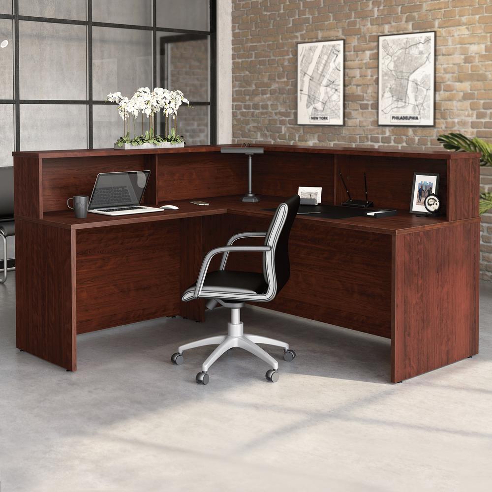Affirm Desk Return, Classic Cherry finish