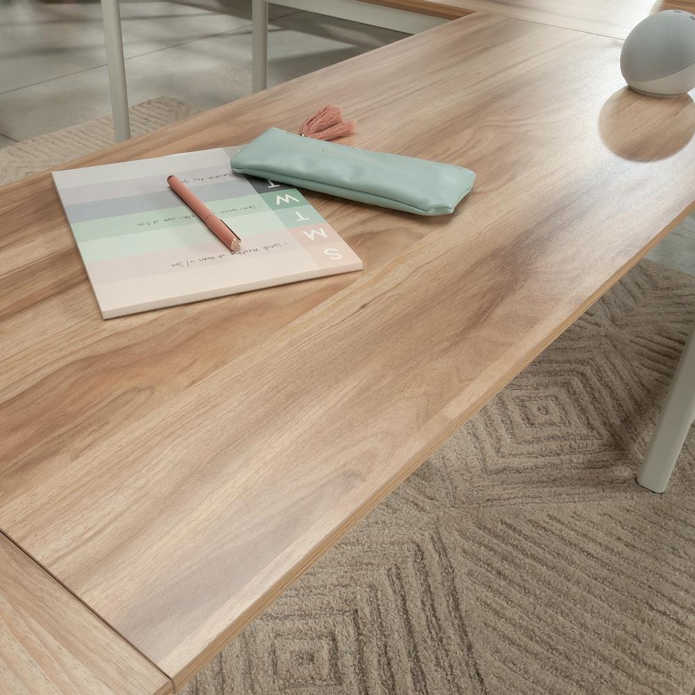 Bergen Circle Desk Component, Kiln Acacia finish