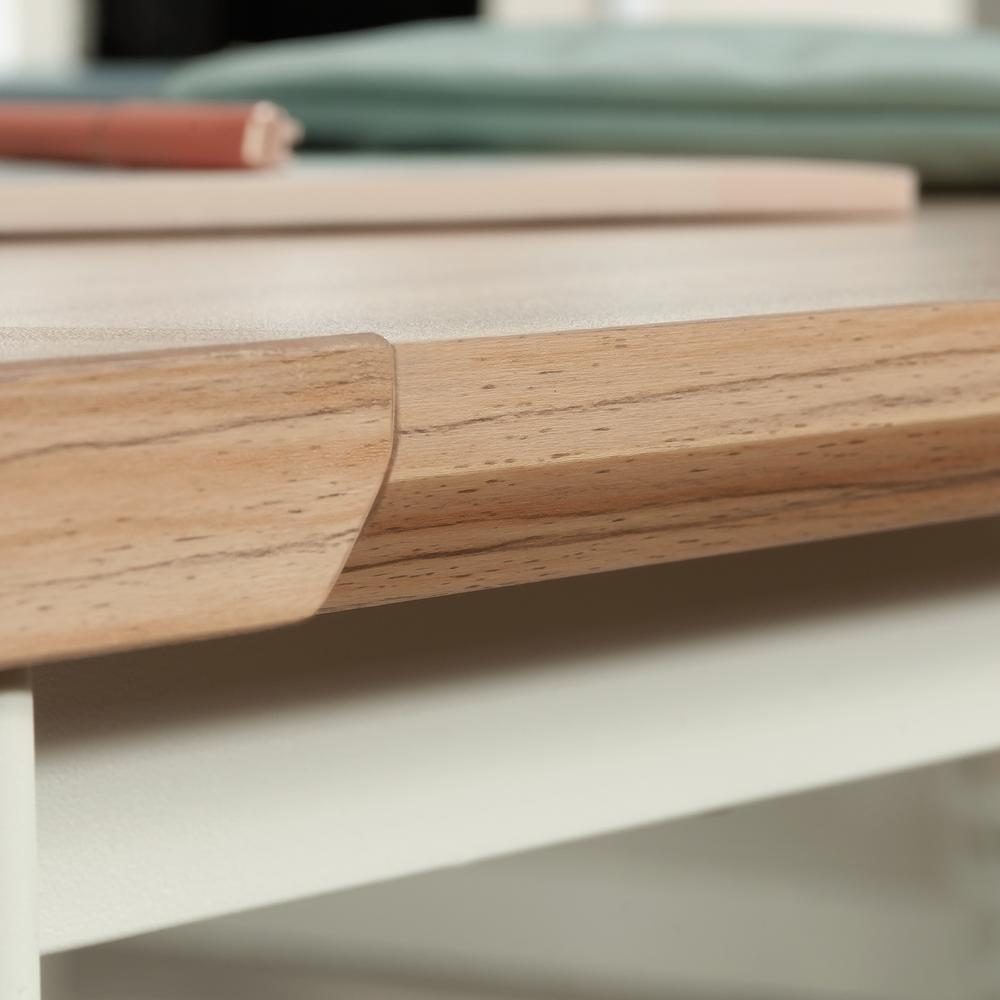 Bergen Circle Desk Component, Kiln Acacia finish