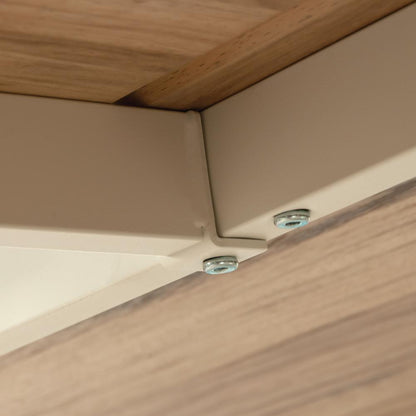 Bergen Circle Desk Component, Kiln Acacia finish