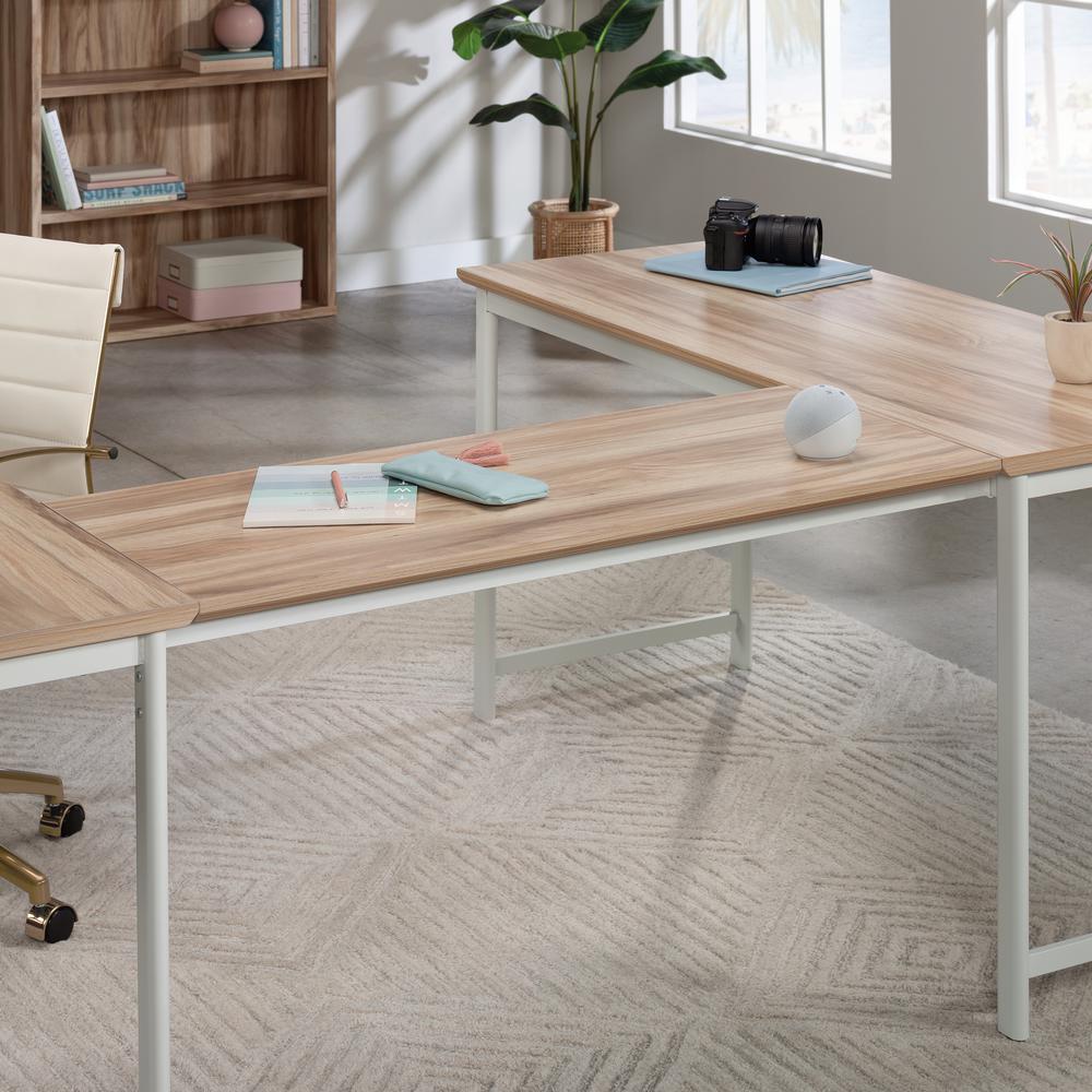 Bergen Circle Desk Component, Kiln Acacia finish