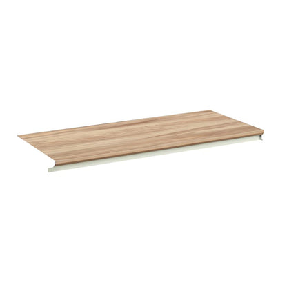 Bergen Circle Desk Component, Kiln Acacia finish
