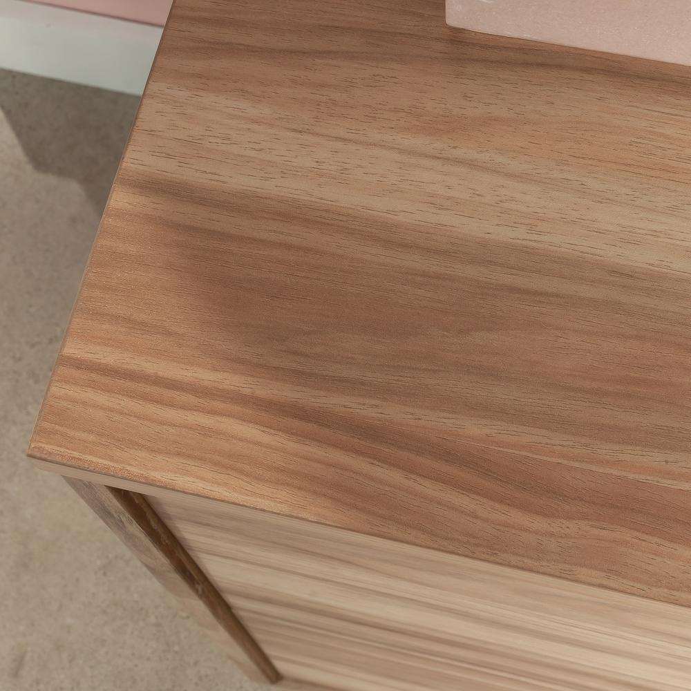 Bergen Circle File Cabinet, Kiln Acacia finish