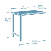 Bergen Circle Desk Return, Kiln Acacia finish