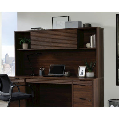 Palo Alto Commercial Office Hutch, Spiced Mahogany finish