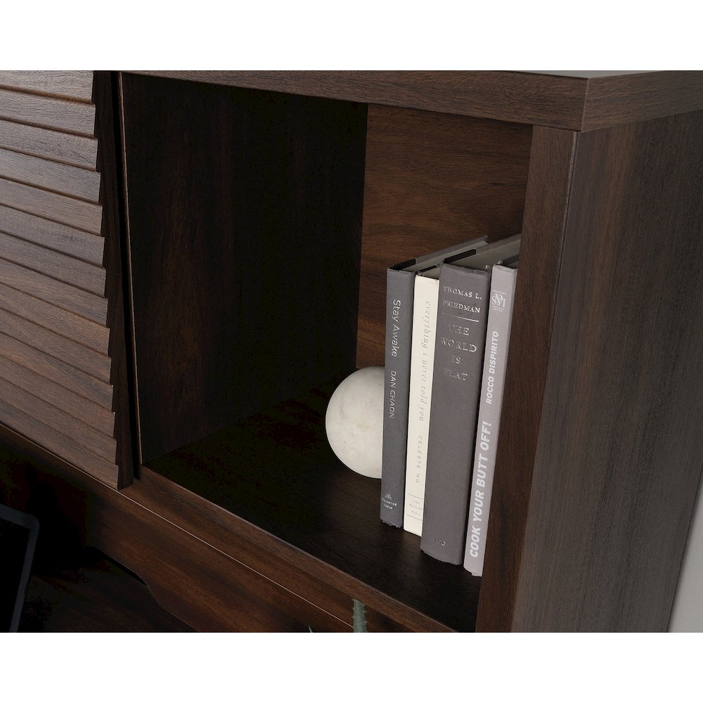Palo Alto Commercial Office Hutch, Spiced Mahogany finish