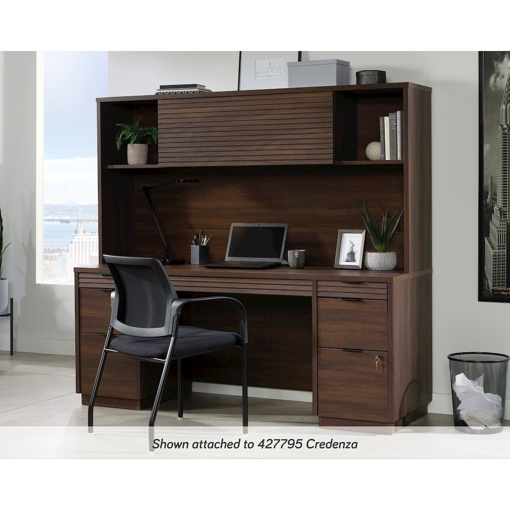 Palo Alto Commercial Office Hutch, Spiced Mahogany finish