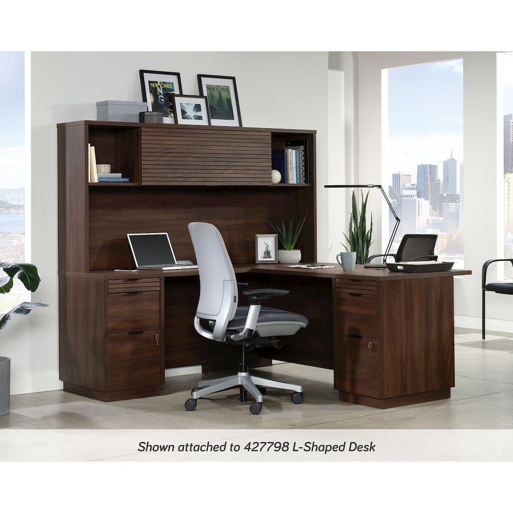 Palo Alto Commercial Office Hutch, Spiced Mahogany finish