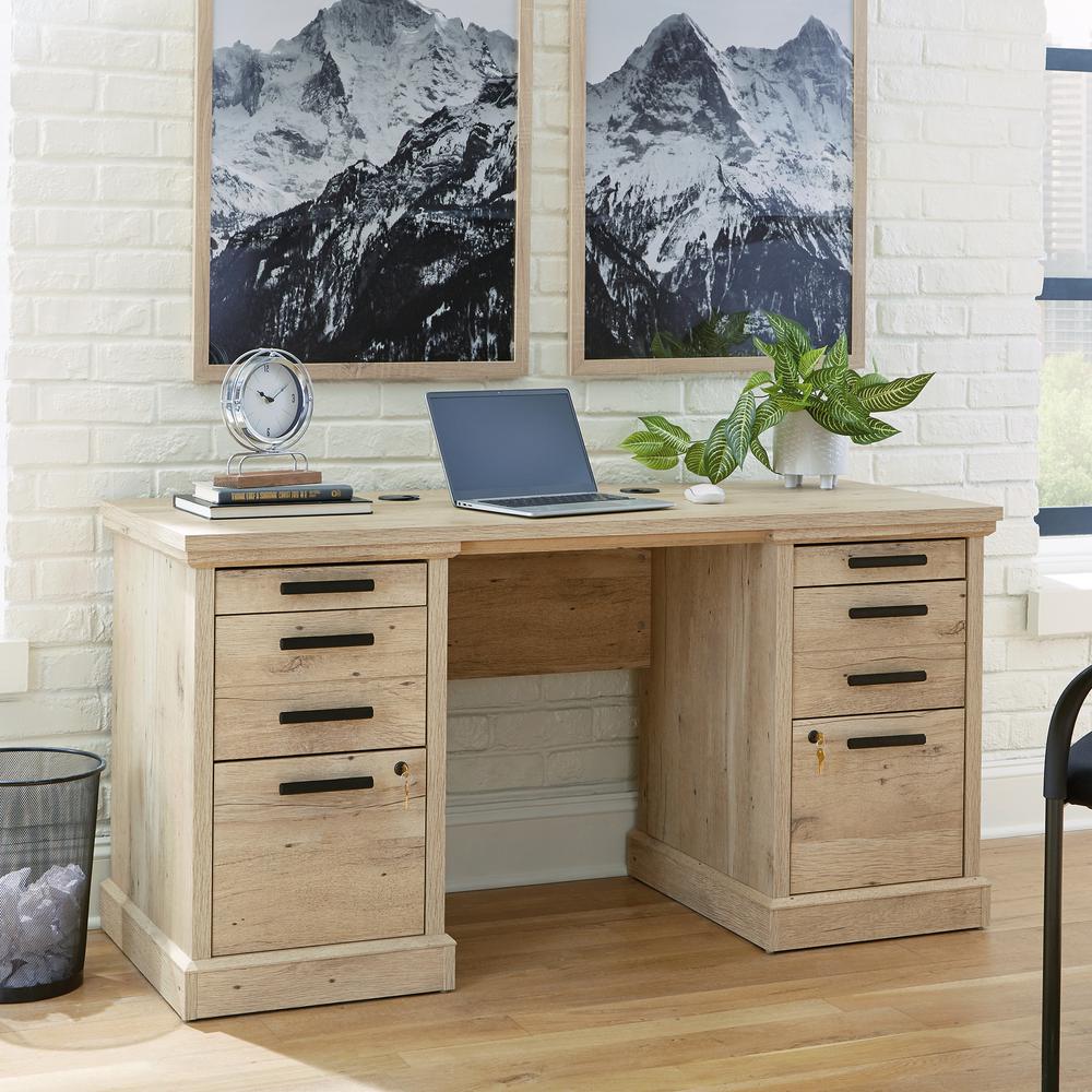 Mason Peak Commercial Office Credenza, Prime Oak finish