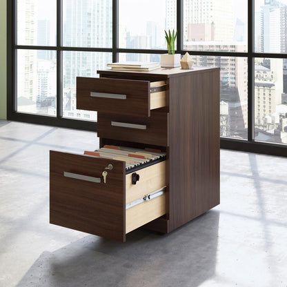 Affirm Commercial Office File Cabinet, Noble Elm finish