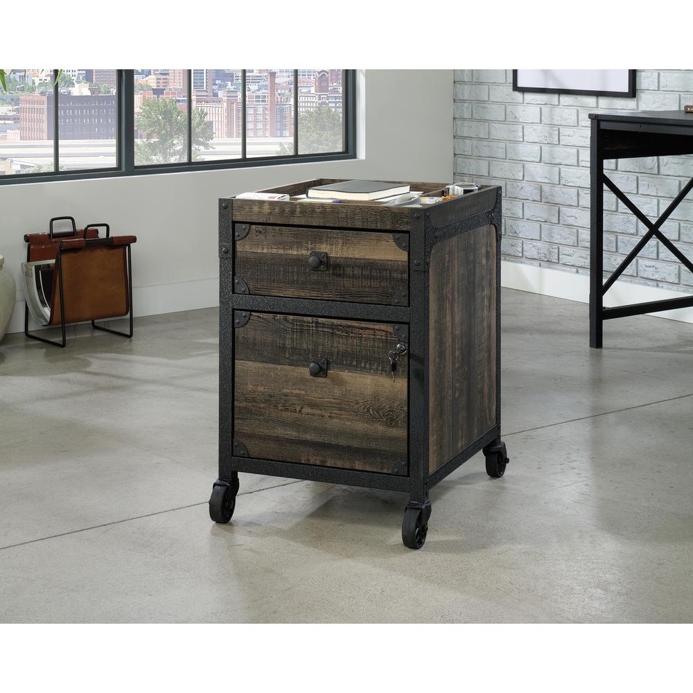 Foundry Road File Cabinet, Carbon Oak finish