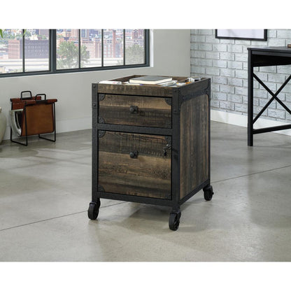 Foundry Road File Cabinet, Carbon Oak finish