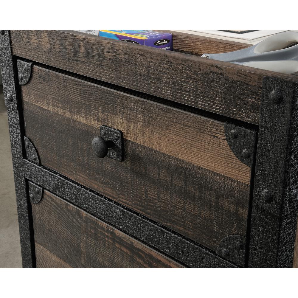 Foundry Road File Cabinet, Carbon Oak finish