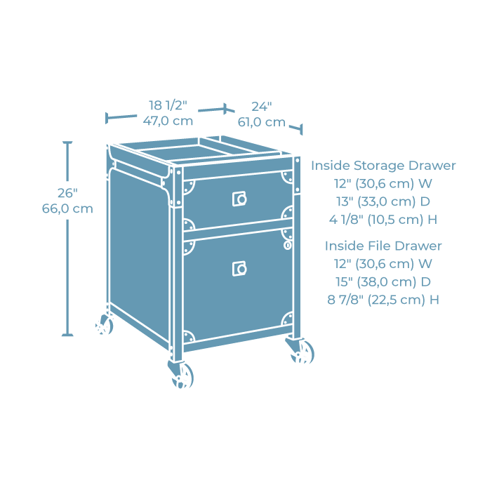 Foundry Road File Cabinet, Carbon Oak finish