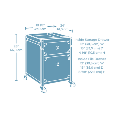 Foundry Road File Cabinet, Carbon Oak finish