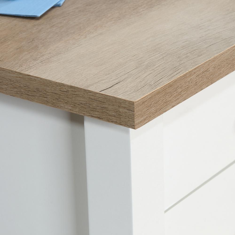 Cottage Road L Desk, Soft White finish