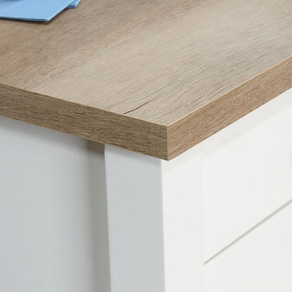 Cottage Road L Desk, Soft White finish