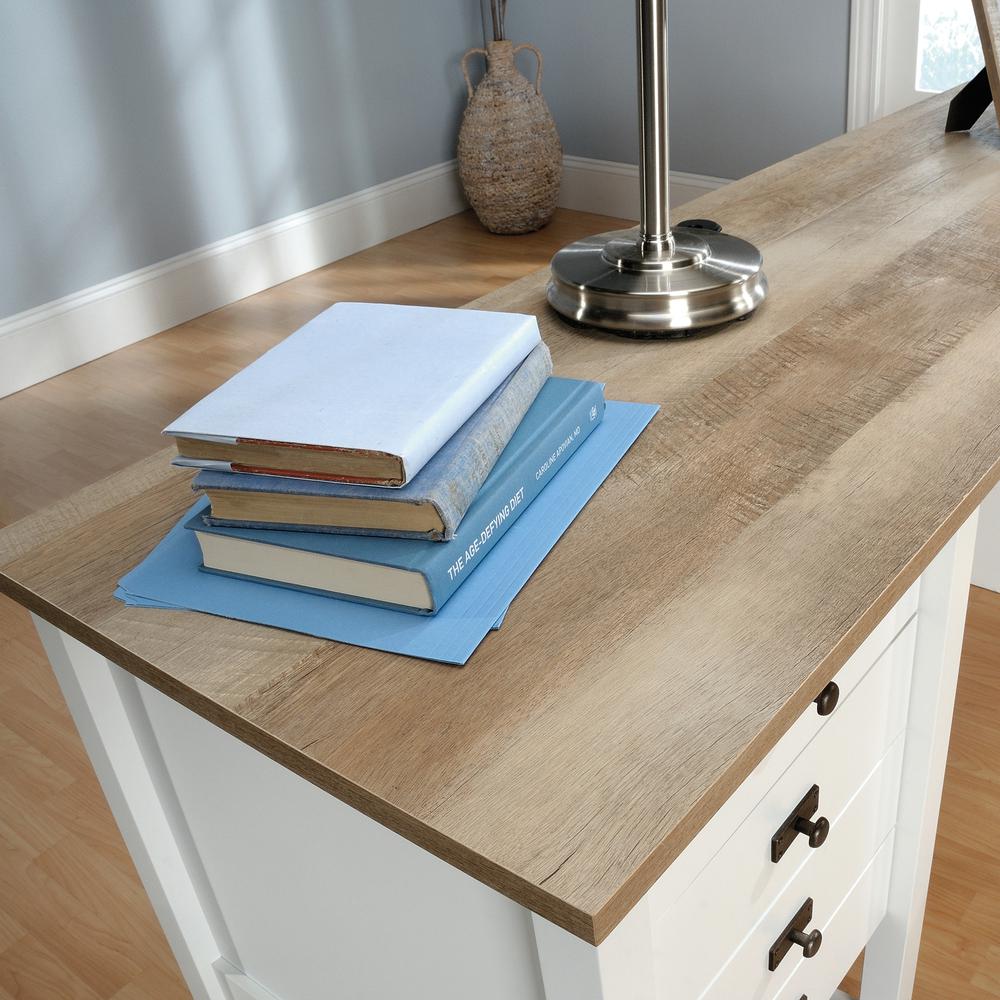 Cottage Road L Desk, Soft White finish