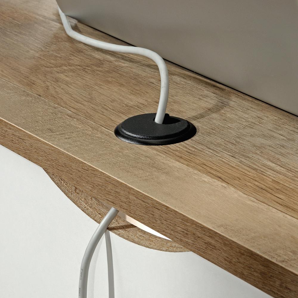 Cottage Road L Desk, Soft White finish