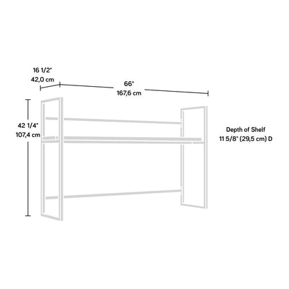 Manhattan Gate Commercial Office Hutch, Mystic Oak finish