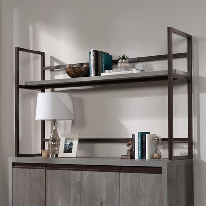 Manhattan Gate Commercial Office Hutch, Mystic Oak finish