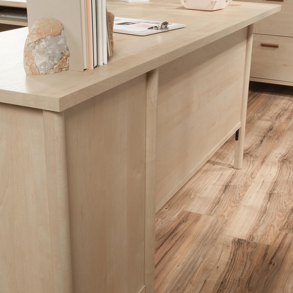 Whitaker Point Commercial Office L Desk, Natural Maple finish