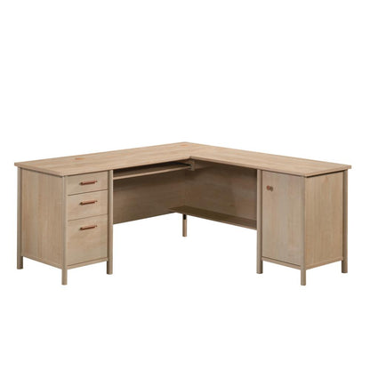 Whitaker Point Commercial Office L Desk, Natural Maple finish