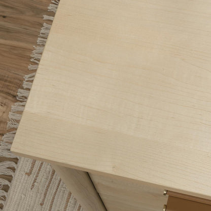 Whitaker Point Commercial Office Executive Desk, Natural Maple finish