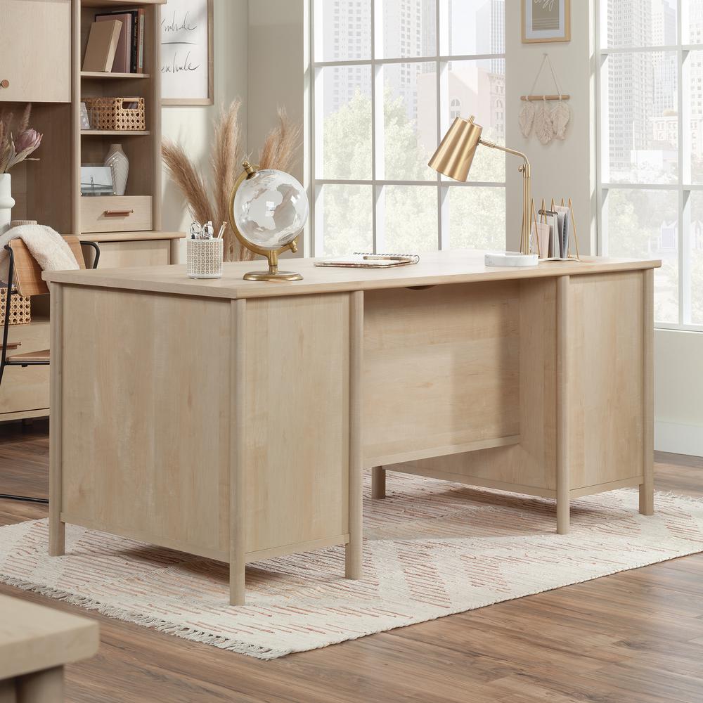 Whitaker Point Commercial Office Executive Desk, Natural Maple finish